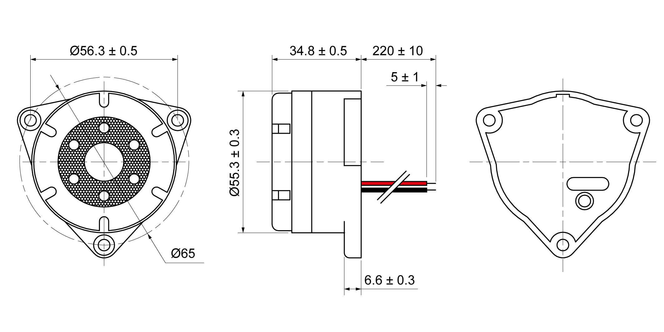 XPB5534-30S12W Mechanical Drawing